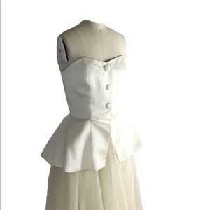 Satin evening bustier 🐚